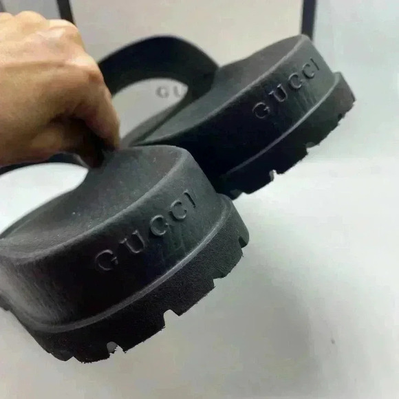 Gucci slide sandal with web GG red green lido - Picture 7 of 11